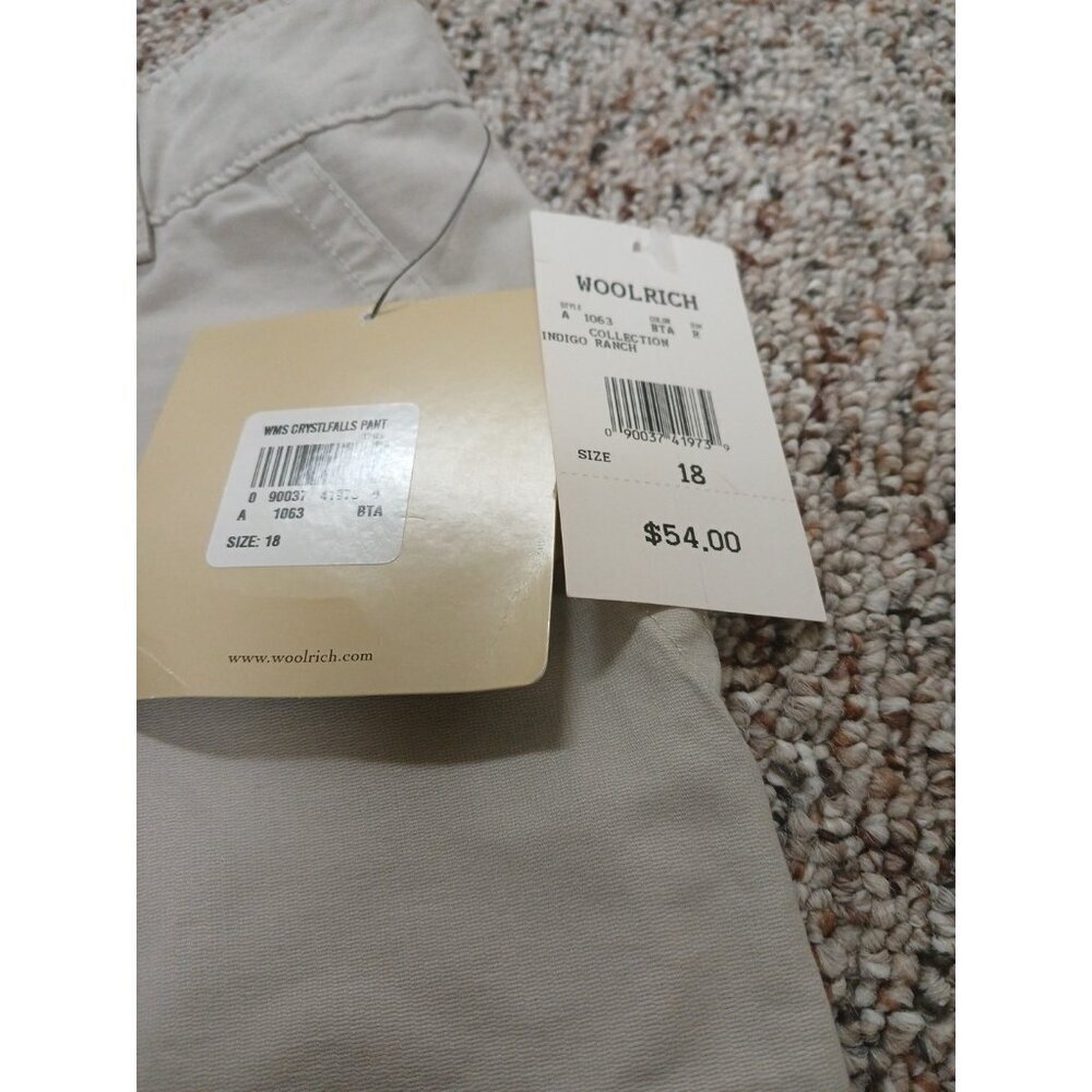 Vintage Women's Woolrich Khakis‎ (18) British Tan Zip Closure. NWT - Picture 2 of 11